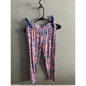 Womens Size XS Lilly Pulitzer‎ pants pink purple blue elastic waist
